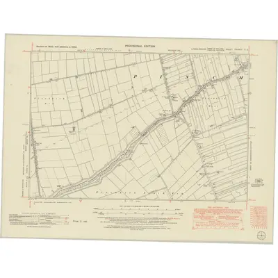 1950 Map of Lincolnshire CXXXIII.SE, 1951 Print