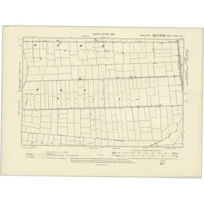 1903 Map of Lincolnshire CXXXIII.SW, 1906 Print