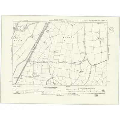 1903 Map of Lincolnshire CXXXIV.NE, 1936 Print