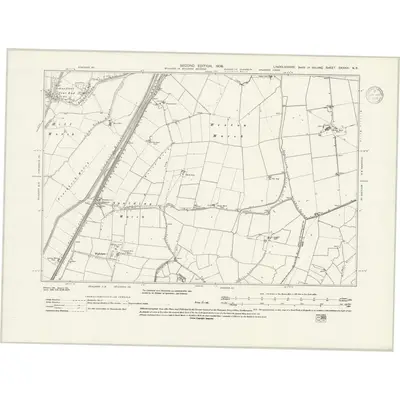 1903 Map of Lincolnshire CXXXIV.NE, 1939 Print