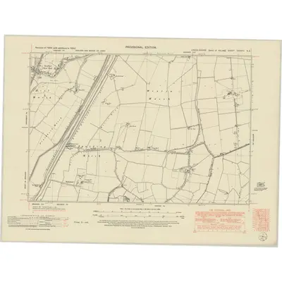 1950 Map of Lincolnshire CXXXIV.NE, 1951 Print