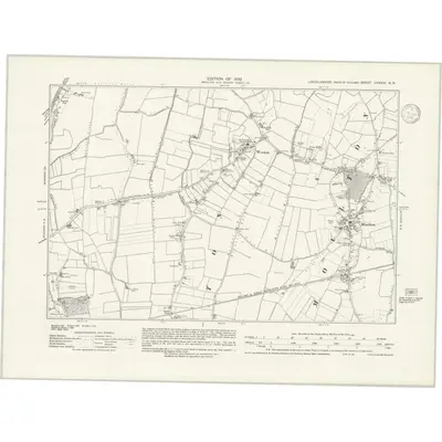 1929 Map of Lincolnshire CXXXIV.SE, 1939 Print