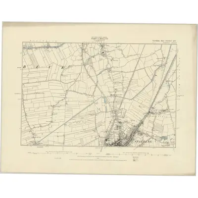 1887 Map of Lincolnshire CXXXIV.SW