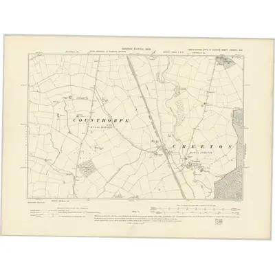 1903 Map of Lincolnshire CXXXIX.NE, 1905 Print