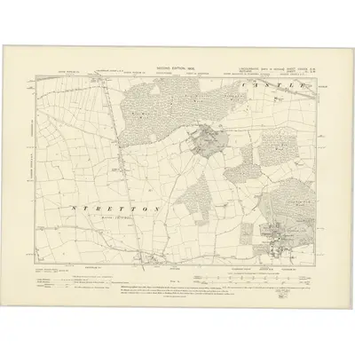 1903 Map of Lincolnshire CXXXIX.SW, 1905 Print