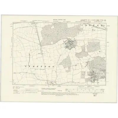 1903 Map of Lincolnshire CXXXIX.SW, 1931 Print