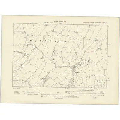 1903 Map of Lincolnshire CXXXV.NE, 1906 Print