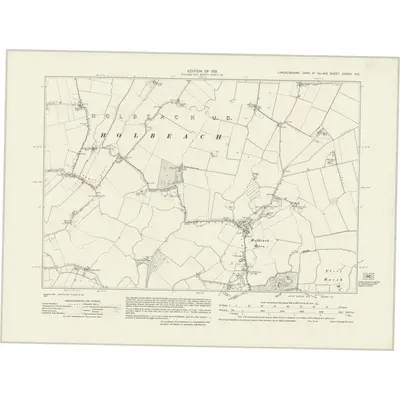 1929 Map of Lincolnshire CXXXV.NE, 1931 Print