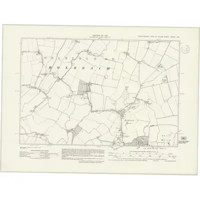 1929 Map of Lincolnshire CXXXV.NE, 1940 Print