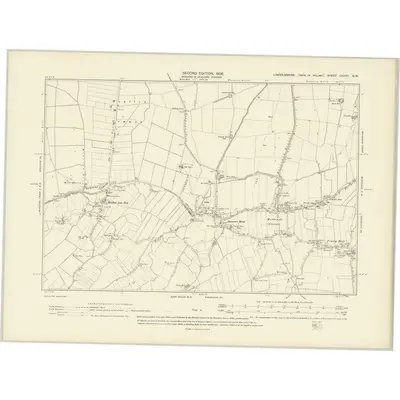 1903 Map of Lincolnshire CXXXV.NW, 1906 Print