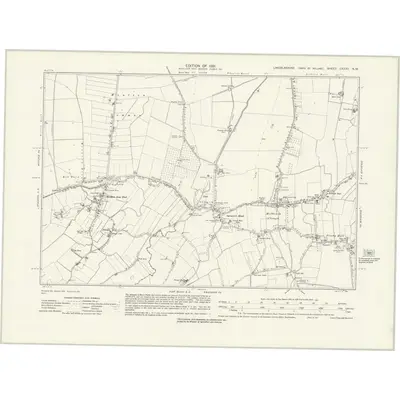 1929 Map of Lincolnshire CXXXV.NW, 1931 Print