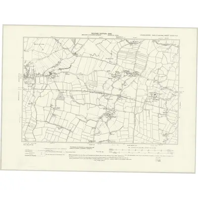 1903 Map of Lincolnshire CXXXV.SE, 1931 Print