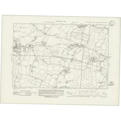 1929 Map of Lincolnshire CXXXV.SE, 1932 Print