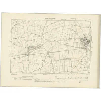 1903 Map of Lincolnshire CXXXV.SW, 1906 Print