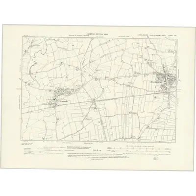 1903 Map of Lincolnshire CXXXV.SW, 1931 Print