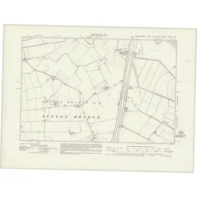 1929 Map of Lincolnshire CXXXVI.SE, 1931 Print