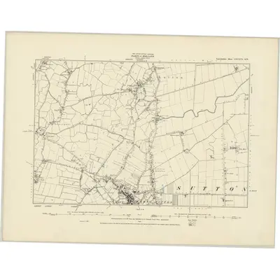 1887 Map of Lincolnshire CXXXVI.SW