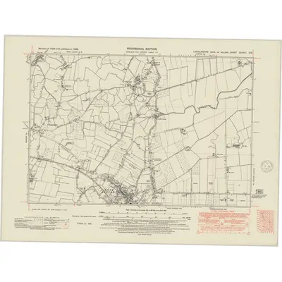 1938 Map of Lincolnshire CXXXVI.SW, 1948 Print