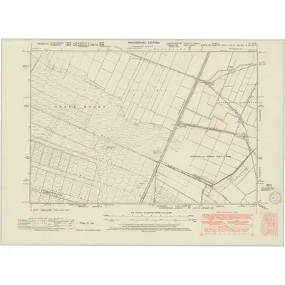 1947 Map of Lincolnshire IX.NW, 1950 Print