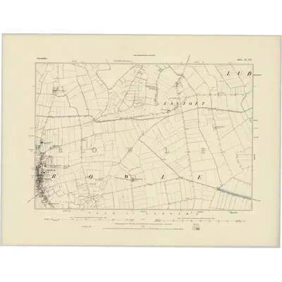 1885 Map of Lincolnshire IX.SE