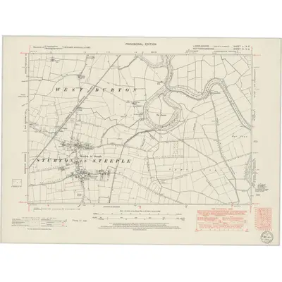 1947 Map of Lincolnshire L.NE, 1950 Print