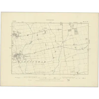 1885 Map of Lincolnshire LI.NE