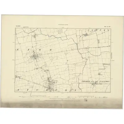 1885 Map of Lincolnshire LI.SE