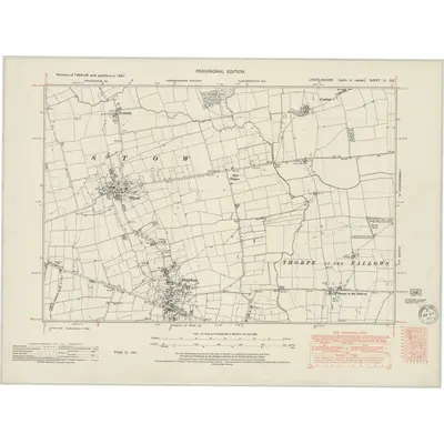 1947 Map of Lincolnshire LI.SE, 1950 Print