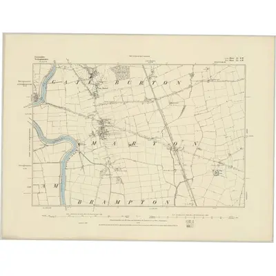 1885 Map of Lincolnshire LI.SW
