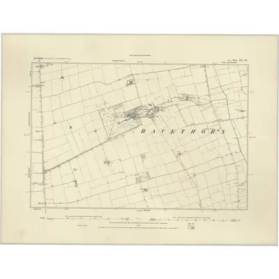 1885 Map of Lincolnshire LII.SE, 1886 Print