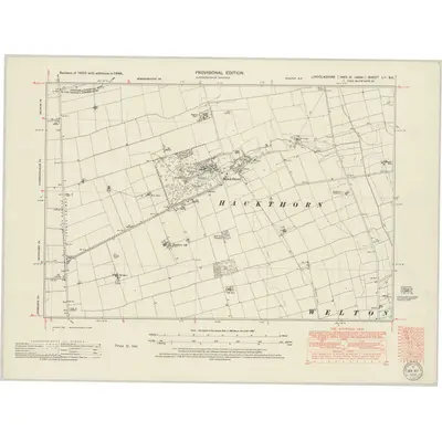 1948 Map of Lincolnshire LII.SE, 1950 Print