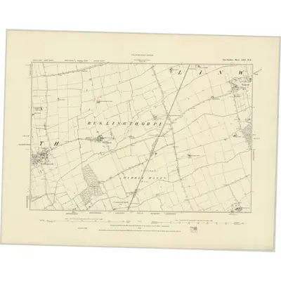 1886 Map of Lincolnshire LIII.NE