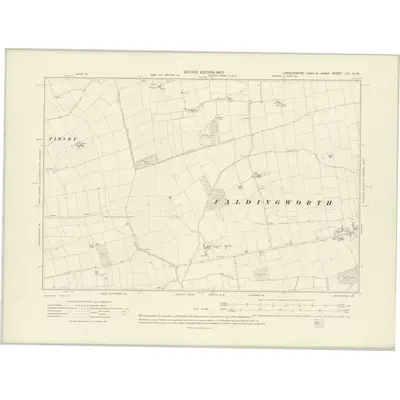 1905 Map of Lincolnshire LIII.NW, 1907 Print