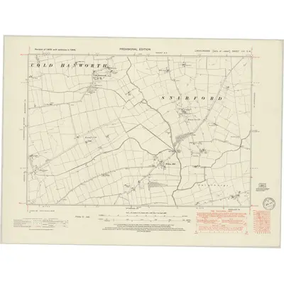 1948 Map of Lincolnshire LIII.SW, 1950 Print