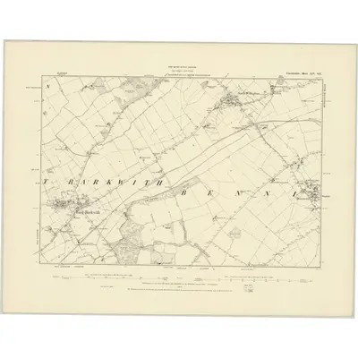 1886 Map of Lincolnshire LIV.SE, 1887 Print