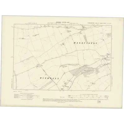 1905 Map of Lincolnshire LV.NE, 1907 Print