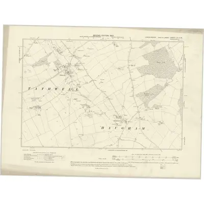 1905 Map of Lincolnshire LVI.SW, 1907 Print