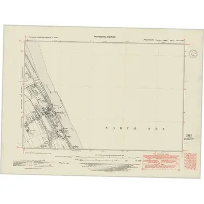1938 Map of Lincolnshire LVIII.NW, 1948 Print