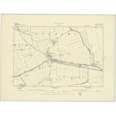 1885 Map of Lincolnshire LX.SE
