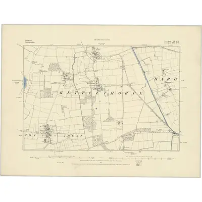 1885 Map of Lincolnshire LX.SW