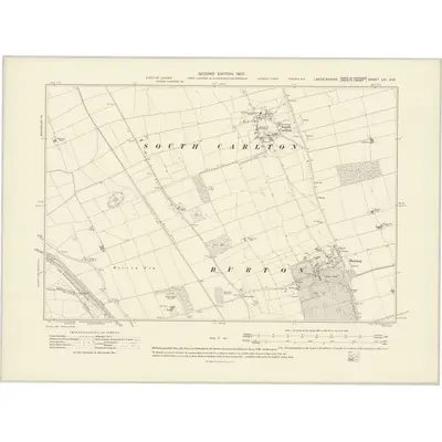1904 Map of Lincolnshire LXI.SW, 1907 Print