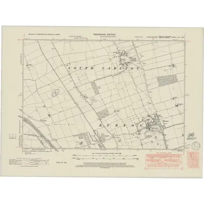 1946 Map of Lincolnshire LXI.SW, 1950 Print