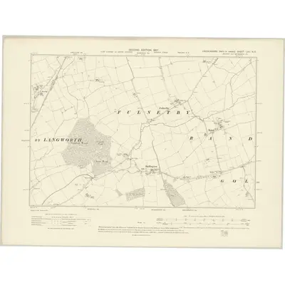 1904 Map of Lincolnshire LXII.NE, 1907 Print