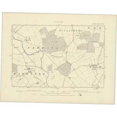 1886 Map of Lincolnshire LXII.SE