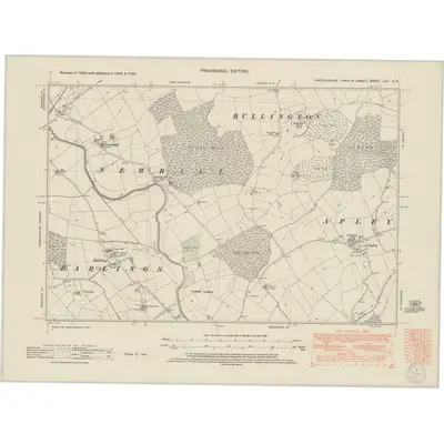 1946 Map of Lincolnshire LXII.SE, 1950 Print