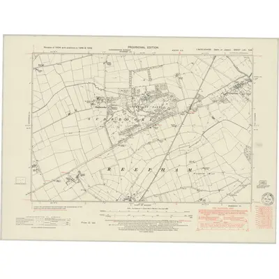 1946 Map of Lincolnshire LXII.SW, 1950 Print