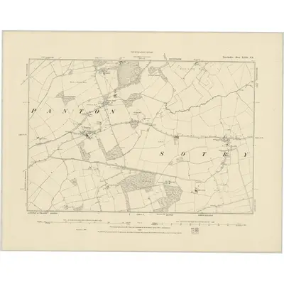 1886 Map of Lincolnshire LXIII.NE