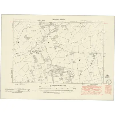 1948 Map of Lincolnshire LXIII.NE, 1951 Print