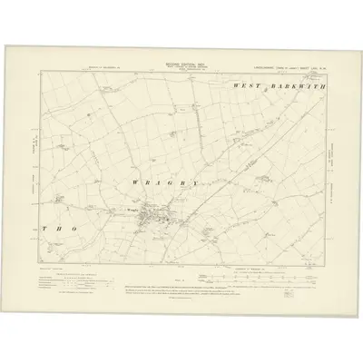 1905 Map of Lincolnshire LXIII.NW, 1907 Print