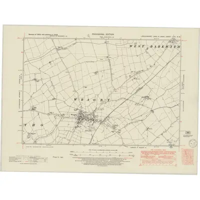 1948 Map of Lincolnshire LXIII.NW, 1950 Print